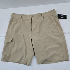 NWT UA Under Armour Mantra‎ Cargo Shorts size 38 beige tan 5358